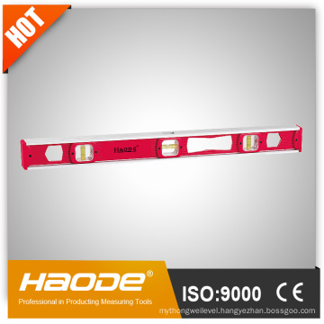 high accuracy spirit level/I Beam level with Magnet Strips Aluminum reinforced frame